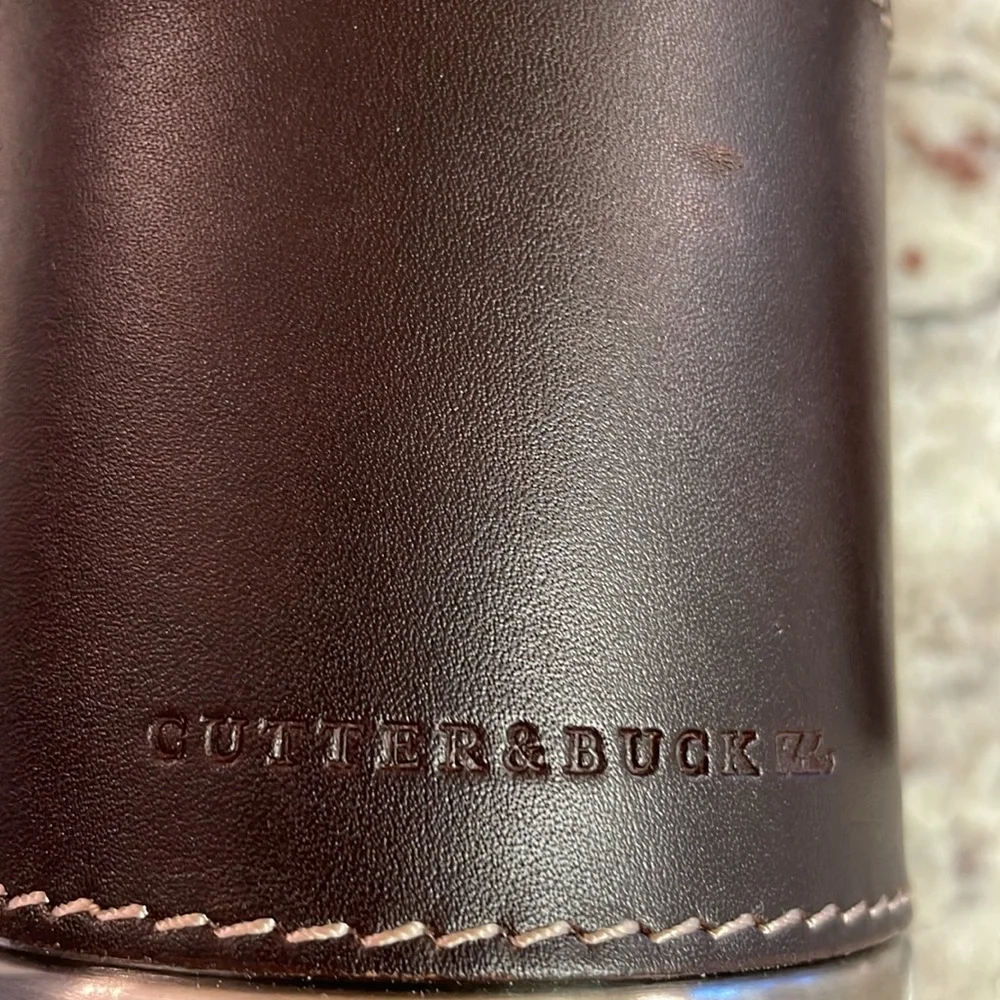 Cutter & Buck® Mug American Classic Leather 14oz Oceanside Pompano Beach